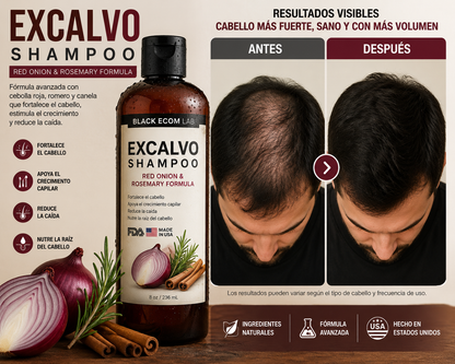 Excalvo Shampoo Botánico 240ML - Sin Químicos Agresivos