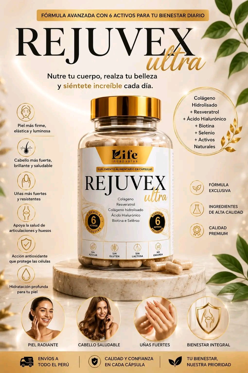 siéntete 10 años mas joven. Empieza hoy con REJUVEX ULTRA