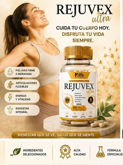 siéntete 10 años mas joven. Empieza hoy con REJUVEX ULTRA
